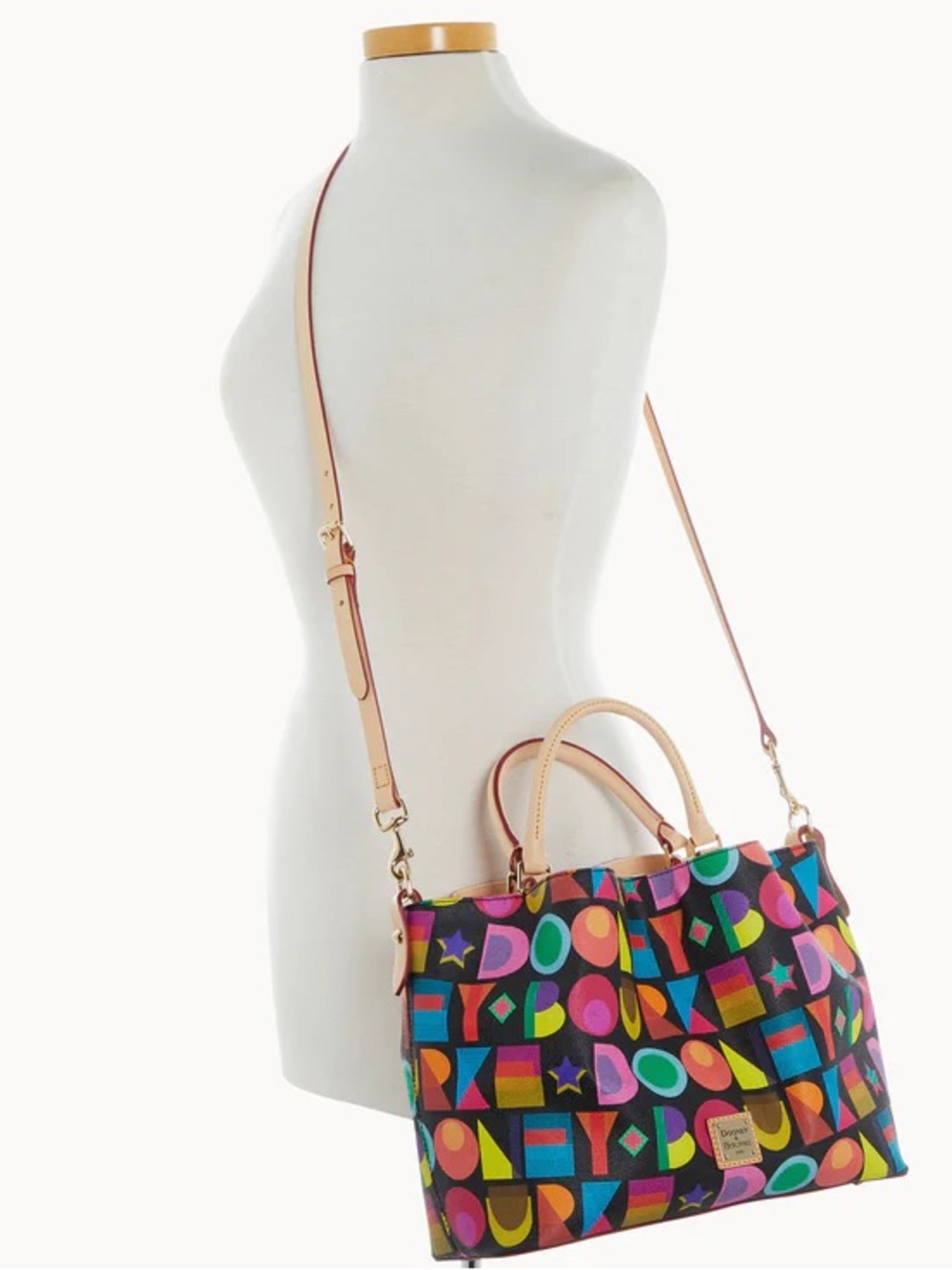 Dooney & Bourke Art Deco Black Brenna